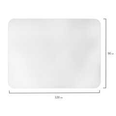 Коврик защитный напольный BRABIX, полипропилен, 90&times;120 см, матовый, толщина 1,2 мм, 606622