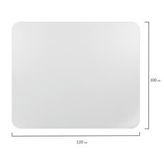 Коврик защитный напольный BRABIX, полипропилен, 100&times;120 см, матовый, толщина 1,2 мм, 606623