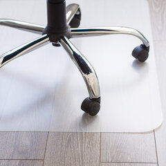 Коврик защитный напольный BRABIX, полипропилен, 100&times;120 см, матовый, толщина 1,2 мм, 606623