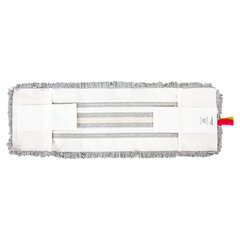 Насадка МОП плоская для швабры/<wbr/>держателя 40 см, ТИП У/<wbr/>К, хлопок/<wbr/>микрофибра, СЕРАЯ, LAIMA EXPERT, 606629