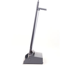 Совок для мусора КОМПЛЕКТ щетка + 2 рукоятки по 80 см, БОЛЬШОЙ улица / офис / дом, серый LAIMA PROFESSIONAL, 606663