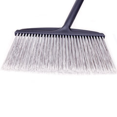 Совок для мусора КОМПЛЕКТ щетка + 2 рукоятки по 80 см, БОЛЬШОЙ улица / офис / дом, серый LAIMA PROFESSIONAL, 606663