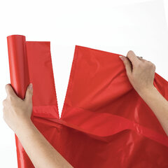 Мешки для раздельного сбора мусора 120 л красные в рулоне 10 шт., ПВД 38 мкм, 70&times;108 см, LAIMA, 606706