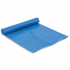 Мешки для раздельного сбора мусора 120 л синие в рулоне 10 шт., ПВД 38 мкм, 70&times;108 см, LAIMA, 606707