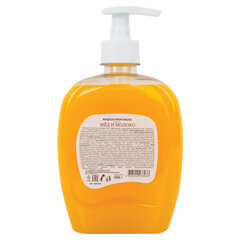 Мыло-крем жидкое 500 г ЗОЛОТОЙ ИДЕАЛ &laquo;Мед и молоко&raquo;, дозатор, 606787