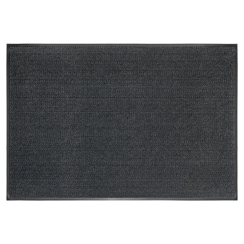 Коврик входной ИЗНОСОСТОЙКИЙ влаговпитывающий 80х120 см, толщина 8 мм, ТАФТИНГ, серый, LAIMA EXPERT, 606885