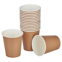 Стакан одноразовый бумажный 200/<wbr/>276 мл, D 80 мм, КОМПЛЕКТ 50 шт., однослойный, Craft 2.0, холодное/<wbr/>горячее, СКАНДИПАКК, -2201