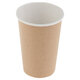 Стакан одноразовый бумажный 300/425 мл, D 90 мм, 50 шт., однослойный для холодного/горячего, Craft 2.0, СКАНДИПАКК, -2202
