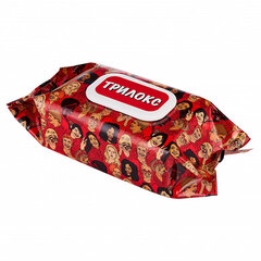 Дезинфицирующие салфетки для обработки любых поверхностей 120 шт., ТРИЛОКС, клапан-крышка