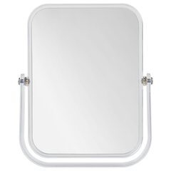 Зеркало настольное BRABIX, 19&times;16 см, двустороннее, с увеличением, прозрачная рамка, 607423