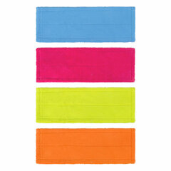 Насадка МОП плоская КОМПЛЕКТ 4 шт., УНИВЕРСАЛЬНАЯ для швабр 38-42 см (ТИП К), микрофибра, LAIMA, 607459