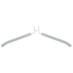 Вешалка-плечики трансформер, 5 плечиков, металл с покрытием, белые, BRABIX ULTRA, 607475