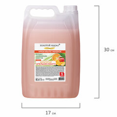 Мыло-крем жидкое, 5 л, ЗОЛОТОЙ ИДЕАЛ &laquo;Бархатистый апельсин-манго&raquo;, 607492