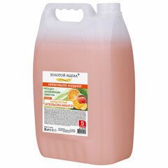 Мыло-крем жидкое, 5 л, ЗОЛОТОЙ ИДЕАЛ &laquo;Бархатистый апельсин-манго&raquo;, 607492