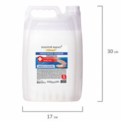 Мыло-крем жидкое с АНТИБАКТЕРИАЛЬНЫМ ЭФФЕКТОМ, 5 л, ЗОЛОТОЙ ИДЕАЛ &laquo;Премиум Жемчужное&raquo;, 607495