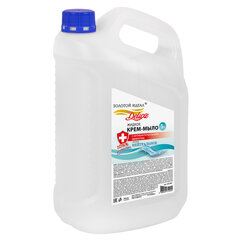 Мыло-крем жидкое с АНТИБАКТЕРИАЛЬНЫМ ЭФФЕКТОМ, 5 л, ЗОЛОТОЙ ИДЕАЛ DELUXE &laquo;Нейтральное&raquo;, перламутровое, 607497