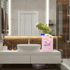 Мыло-крем жидкое DELUXE, 5 л, ЗОЛОТОЙ ИДЕАЛ &laquo;Розовый шелк&raquo;, перламутровое, 607498