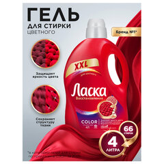Гель для стирки 4 л ЛАСКА &laquo;Для цветного&raquo;, концентрат