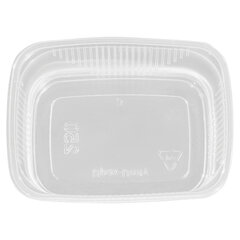 Одноразовый контейнер 250 мл, КОМПЛЕКТ 100 шт., БЕЗ КРЫШКИ, 108&times;82 мм прозрачные, ПП, ЮПЛАСТ