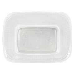 Одноразовый контейнер 500 мл, КОМПЛЕКТ 100 шт., БЕЗ КРЫШКИ, 108&times;82 мм прозрачные, ПП, ЮПЛАСТ