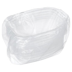 Одноразовый контейнер 500 мл, КОМПЛЕКТ 100 шт., БЕЗ КРЫШКИ, 138&times;102 мм, прозрачные, ПП, ЮПЛАСТ