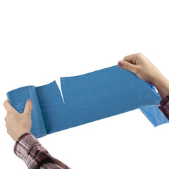 Мешки для мусора LAIMA &laquo;ULTRA&raquo; 35 л синие, в рулоне 20 шт. особо прочные, ПВД 20 мкм, 50&times;60 см, 607686