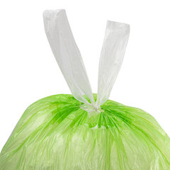 Мешки для мусора биоразлагаемые с завязками LAIMA &laquo;ULTRA&raquo; 35 л, рулон 20 шт., прочные, ПНД 15 мкм, 50&times;60 см, 607688