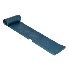 Мешки для мусора с завязками LAIMA &laquo;ULTRA&raquo;, 60 л, синие, рулон 15 шт., особо прочные, ПСД 30 мкм, 60&times;70 см, 607696