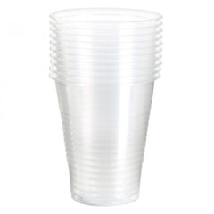 Стакан одноразовый ОСОБО ПЛОТНЫЙ, 200 мл, пластиковый, &laquo;ПРЕМИУМ&raquo;, прозрачный, полипропилен, КОМПЛЕКТ 200 шт., 607740