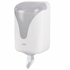 Диспенсер для полотенец с центральной вытяжкой EXTRA LAIMA PROFESSIONAL, (M1/<wbr/>M2), белый, ABS, 607766