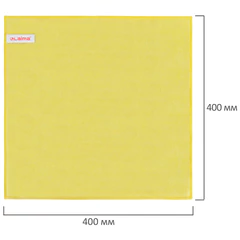 Салфетка из МИКРОФИБРЫ универсальная 40&times;40 см, КОМПЛЕКТ 4 шт., MULTI PRO COLOUR, 280 г/<wbr/>м<sup>2</sup>, LAIMA, 607793