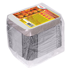 Форма алюминиевая с крышкой для выпечки и хранения, 490 мл, КОМПЛЕКТ 50 шт., 150&times;124 мм, LAIMA, 607799