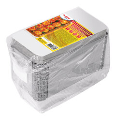 Форма алюминиевая с крышкой для выпечки и хранения, 870 мл, КОМПЛЕКТ 50 шт., 217&times;113 мм, LAIMA, 607800