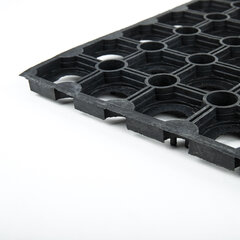 Коврик входной резиновый грязесборный ячеистый, 50&times;100 см, толщина 16 мм, LAIMA EXPERT, 607811