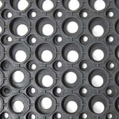 Коврик входной резиновый грязесборный перфорированный, 90&times;150 см, толщина 12 мм, LAIMA EXPERT, 607816