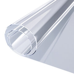 Коврик-подкладка, скатерть ПВХ прозрачная, гибкое/<wbr/>мягкое стекло, 120&times;60 см, 0,5 мм, DASWERK (ДАСВЕРК), 607875