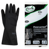 Перчатки резиновые технические кислотощелочестойкие КЩС Тип-2, АЗРИ, размер 9, L (большой), К20Щ20