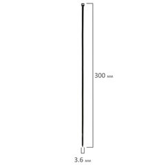 Стяжка (хомут) нейлоновая сверхпрочная POWER LOCK, 3,6&times;300 мм, КОМПЛЕКТ 100 шт., черная, SONNEN, 607917