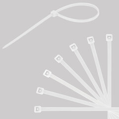 Стяжка (хомут) нейлоновая сверхпрочная POWER LOCK, 2,5&times;150 мм, КОМПЛЕКТ 100 шт., белая, SONNEN, 607919