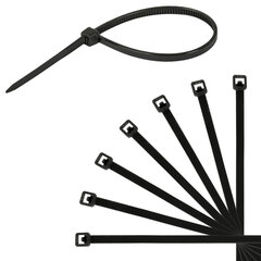Стяжки (хомуты) нейлоновые сверхпрочные НАБОР 150 шт. (2,5&times;100/<wbr/>150 мм; 3,6&times;200 мм), черные, SONNEN, 607924