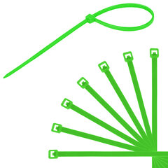 Стяжки (хомуты) нейлоновые сверхпрочные ЦВЕТНЫЕ в тубе 2,5&times;200 мм, КОМПЛЕКТ 200 шт., SONNEN, 607925