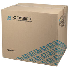 Одноразовый контейнер квадратный 1000 мл С КРЫШКОЙ ЮП-РКСП, КОМПЛЕКТ 300 шт., прозрачный ПЭТ