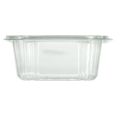 Одноразовый контейнер квадратный 1000 мл С КРЫШКОЙ ЮП-РКСП, КОМПЛЕКТ 300 шт., прозрачный ПЭТ