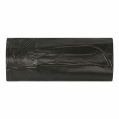 Мешки для мусора 30 л черные в рулоне 30 шт., ПНД 10 мкм, 50&times;60 см, ЛЮБАША, 608090