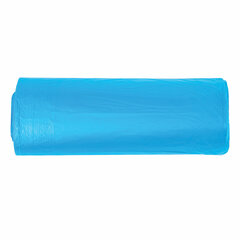 Мешки для мусора 35 л синие, в рулоне 30 шт., ПНД 10 мкм, 50&times;60 см, ЛЮБАША, 608091