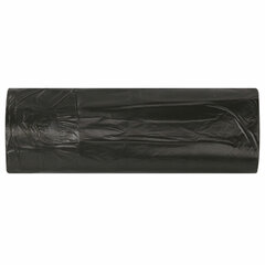 Мешки для мусора 60 л, черные, в рулоне 20 шт., ПНД 8 мкм, 58&times;65 см, ЛЮБАША, 608092