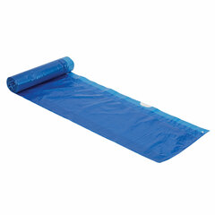 Мешки для мусора с завязками 35 л, синие, в рулоне 30 шт., ПНД 13 мкм, 48&times;52 см, ЛЮБАША, 608095