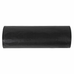 Мешки для мусора 120 л черные, в рулоне 10 шт., ПВД 55 мкм, 68&times;105 см, ЛЮБАША, 608097