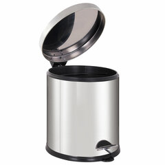 Ведро мусорное с педалью 5 литров &laquo;Classic Plus&raquo;, ЗЕРКАЛЬНОЕ, нержавеющая сталь, со съемным внутренним ведром, LAIMA, ТУРЦИЯ, 608112