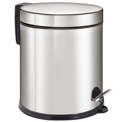 Ведро мусорное с педалью 5 литров &laquo;Classic Plus&raquo;, ЗЕРКАЛЬНОЕ, нержавеющая сталь, со съемным внутренним ведром, LAIMA, ТУРЦИЯ, 608112